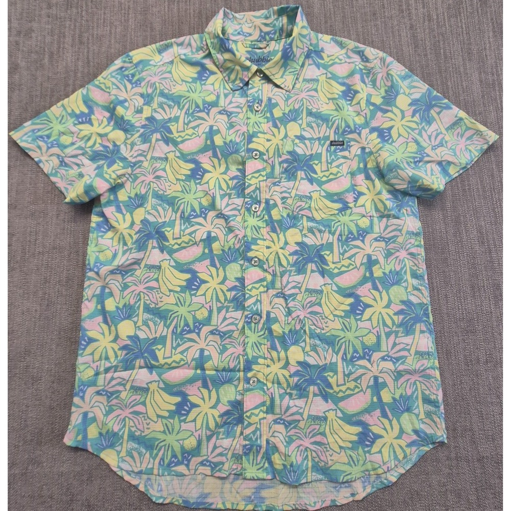 Chubbies The Weekend Has Arrived Men's SM Pastel Tropical Button Up Shirt